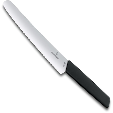 Swiss Army Brands 2024 Victorinox Kitchen Swiss Modern 8.5In Bread Knife Black VIC-6.9073.22WB